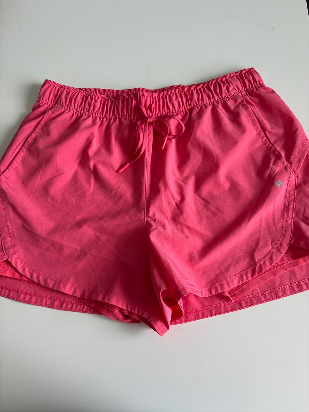 Layer 8 Women's Hot Pink Athletic Drawstring Shorts